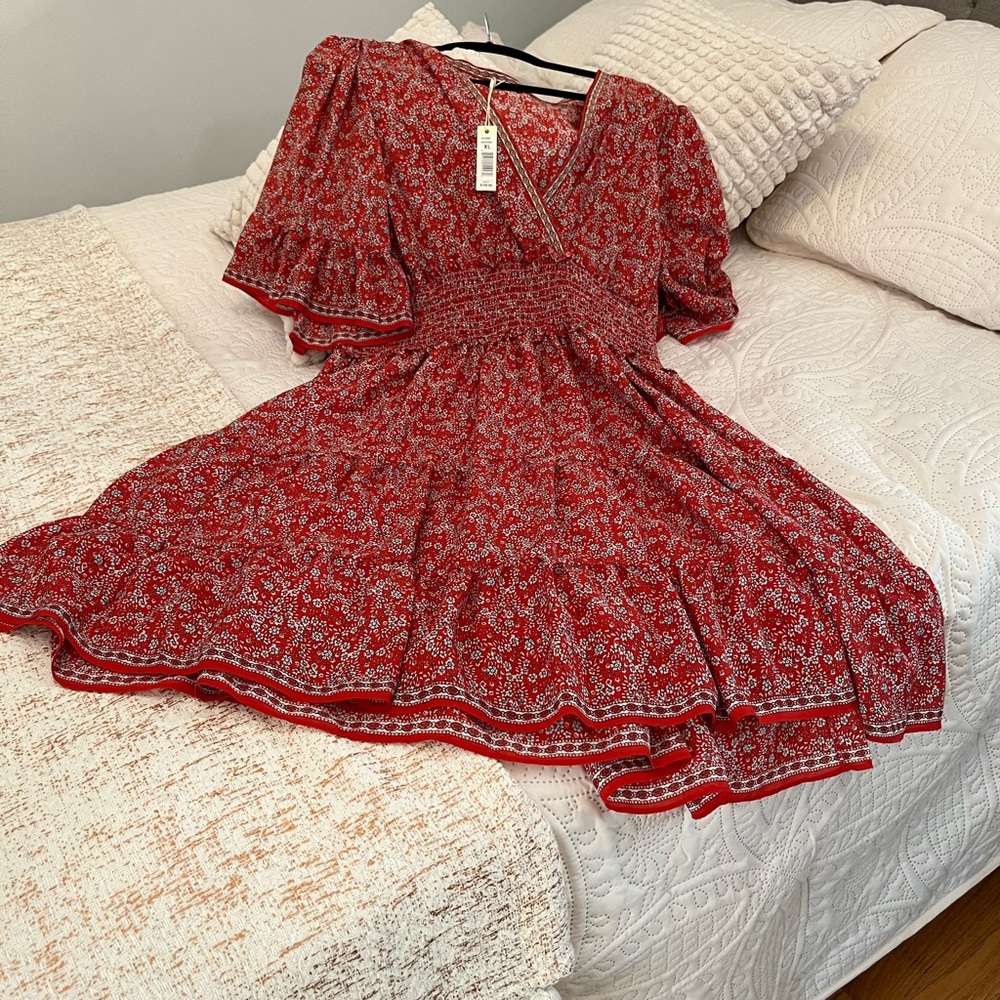 Max Studio red dress